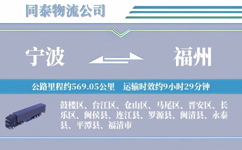 宁波到福州空运专线