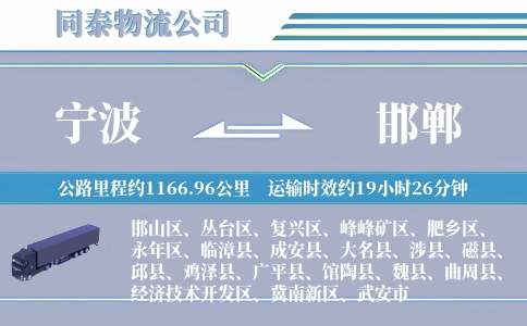 宁波到邯郸空运专线
