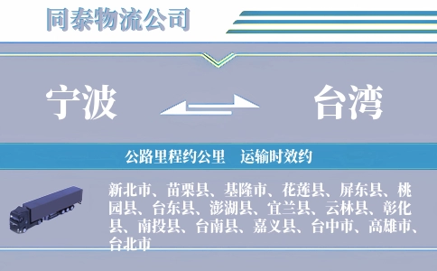 宁波到台湾空运专线