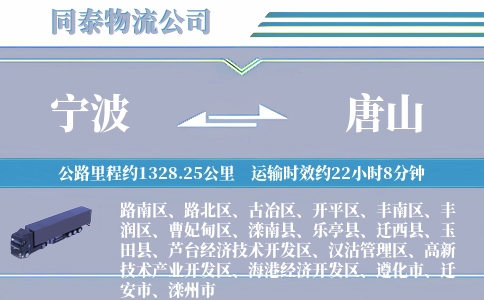 宁波到唐山空运专线