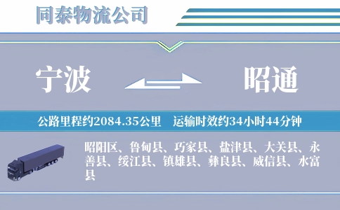 宁波到昭通空运专线