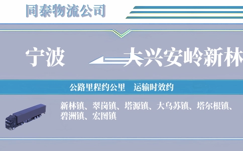 宁波到大兴安岭新林区物流公司