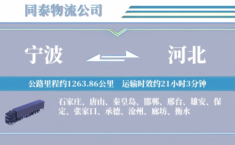 宁波到河北物流公司
