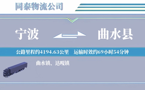 宁波到曲水县物流公司