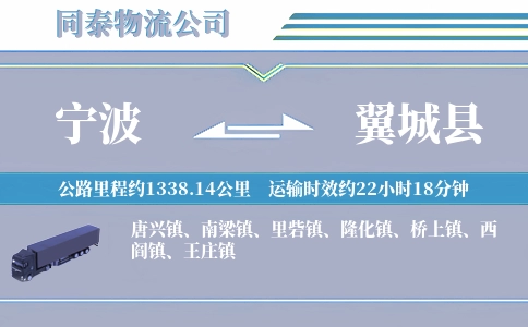 宁波到翼城县物流公司