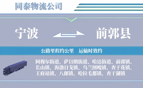 宁波到前郭县物流公司