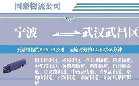 宁波到武汉武昌区物流公司