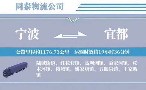 宁波到宜都物流公司
