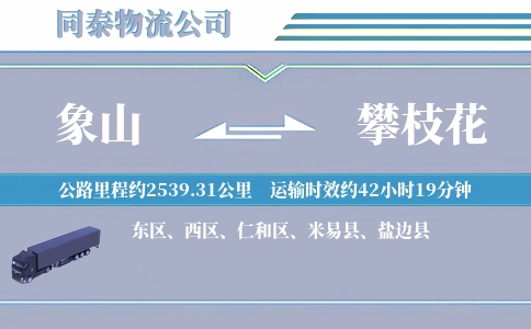 象山到攀枝花物流公司